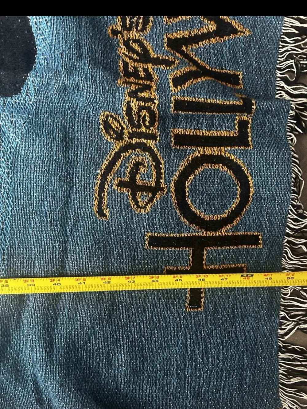 RARE Walt Disney World Wove Tapestry Mickey/ToyStory/Cars/Monster  Blanket 60x50